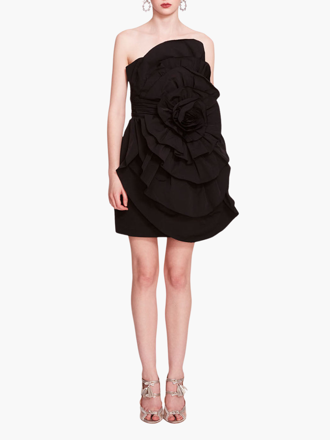 Rosette Taffeta Mini Dress | Marchesa Rosette Taffeta Mini Dress | Marchesa