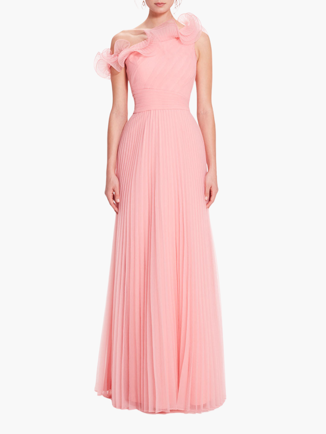sachin and babi light blue dress Theia Tia Off Shoulder Organza Gown main image 0