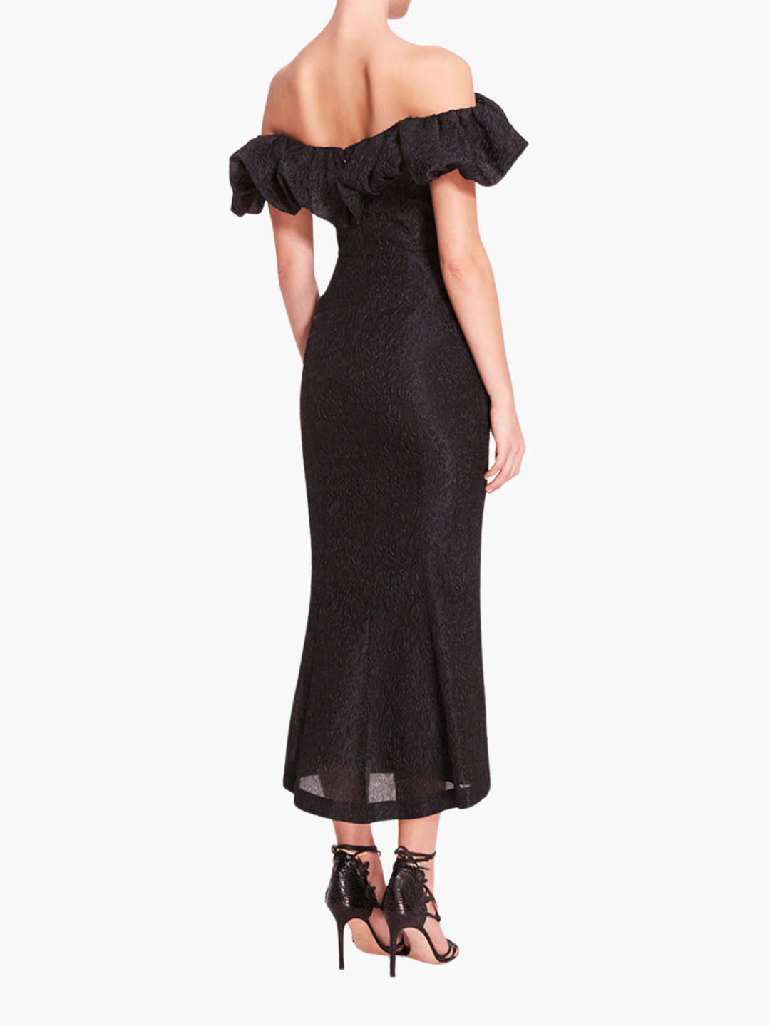 Cloque Midi Dress