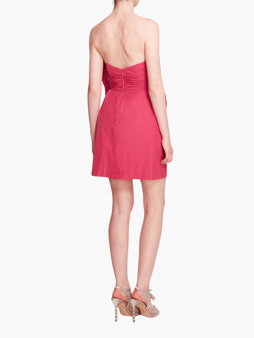 Rosette Taffeta Mini Dress