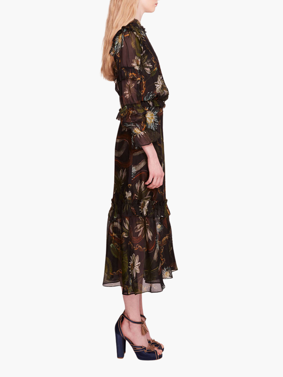 Silk Lily Midi Dress