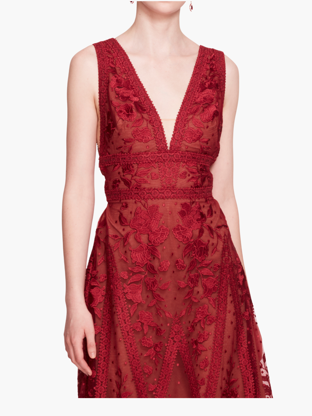 Spear Garden Midi Dress