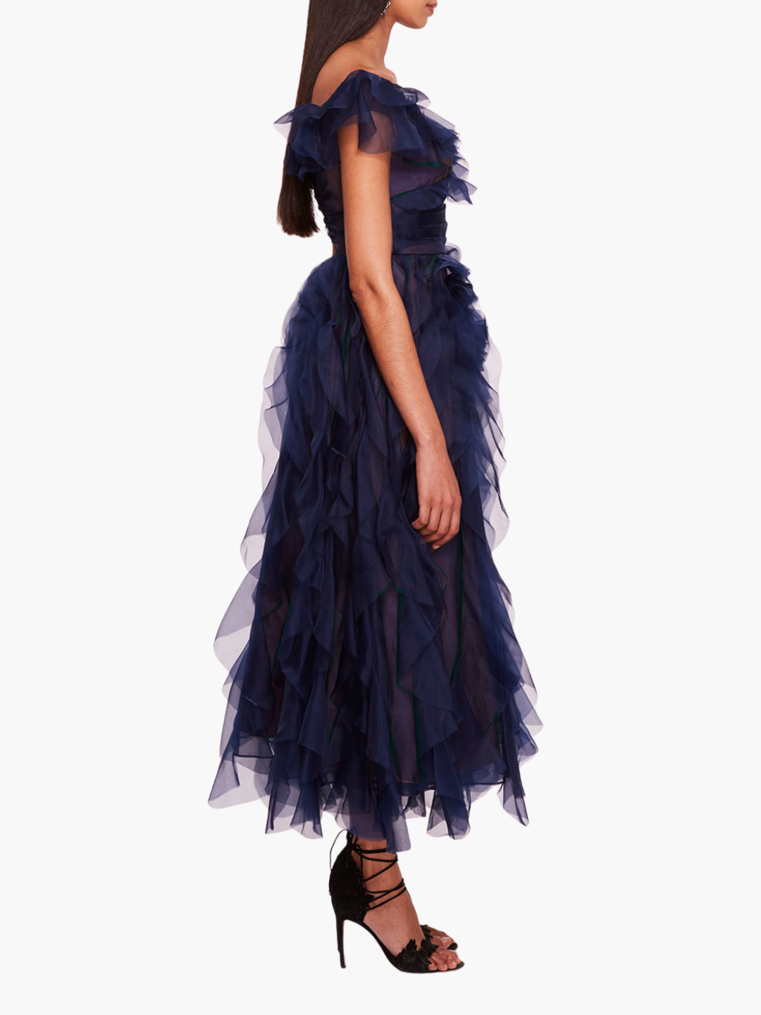 Matte Organza Midi Dress