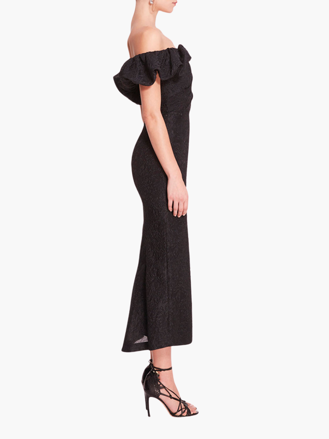 Cloque Midi Dress