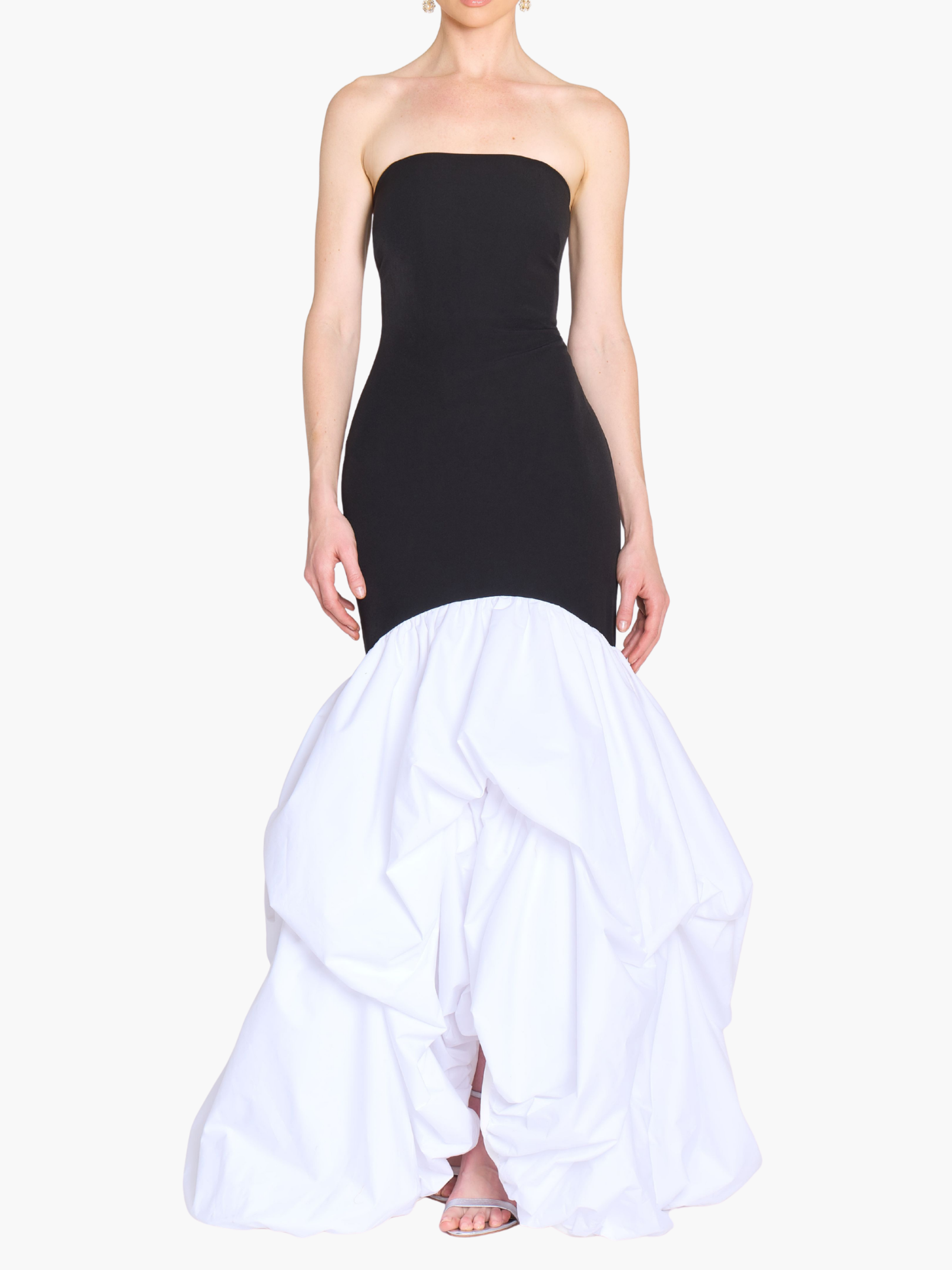 elegant women dresses Marchesa Notte Drop Waist Mermaid Gown
