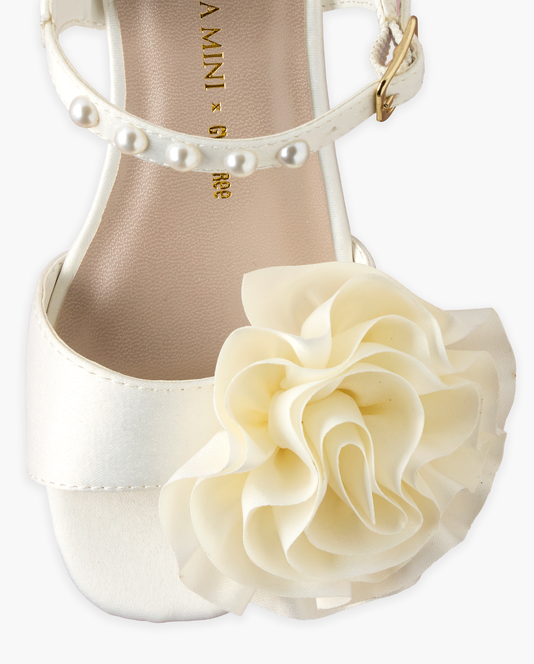 Marchesa Mini + Gymboree Rosette Faux Pearl Heels