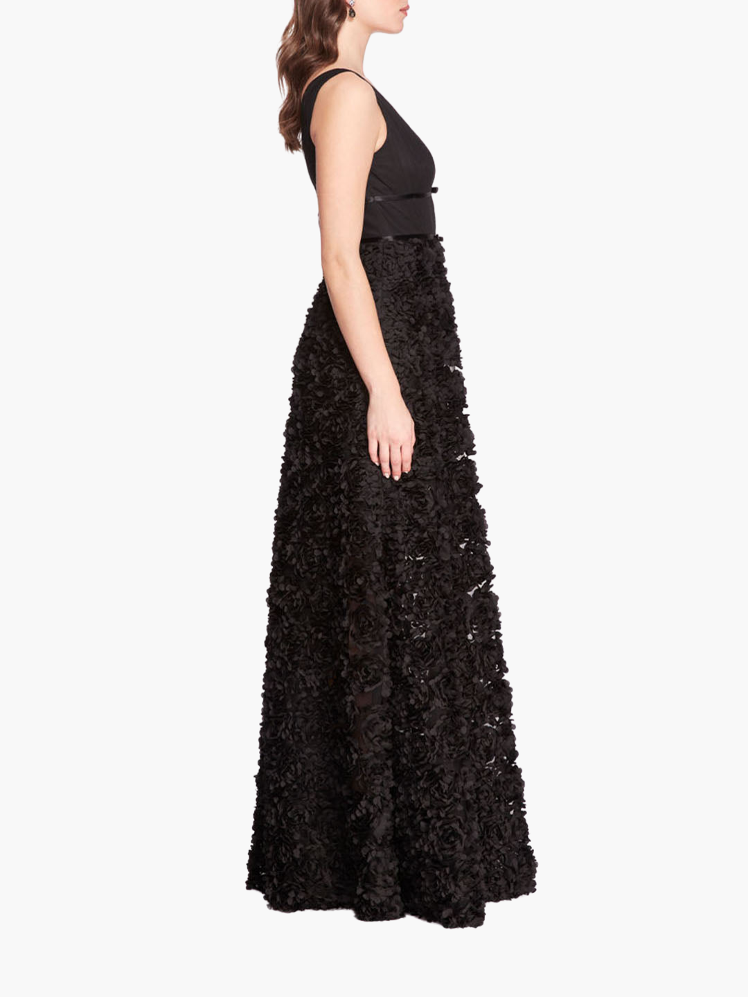 Plunging V-Neck Ball Gown