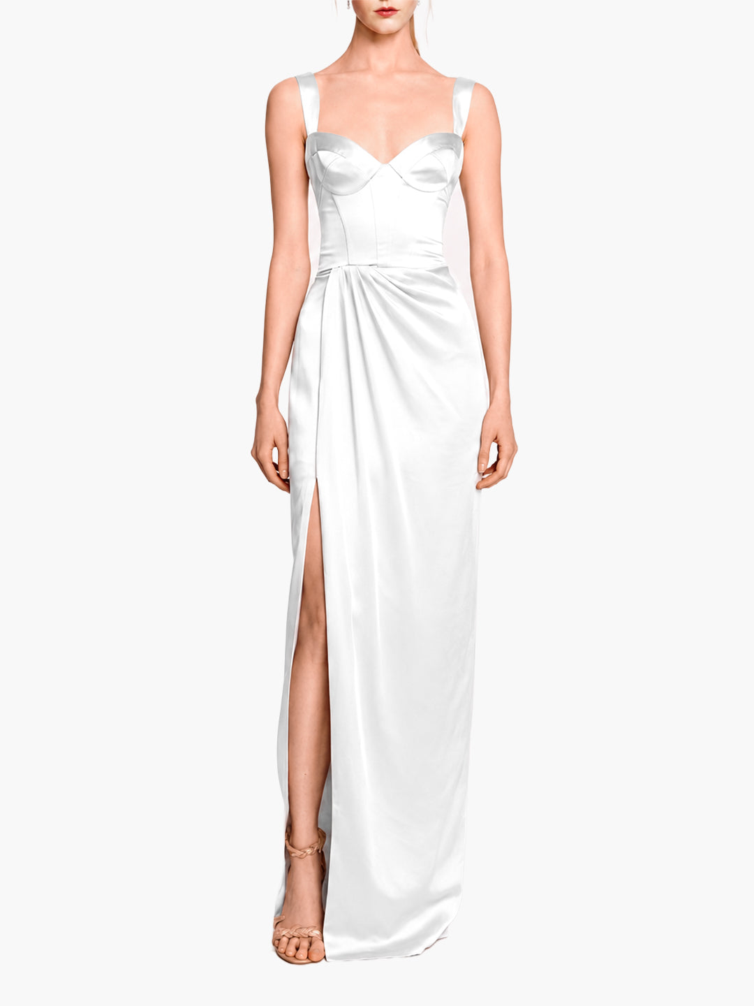 Satin Bustier Gown IVORY / 4 / NB16G3788