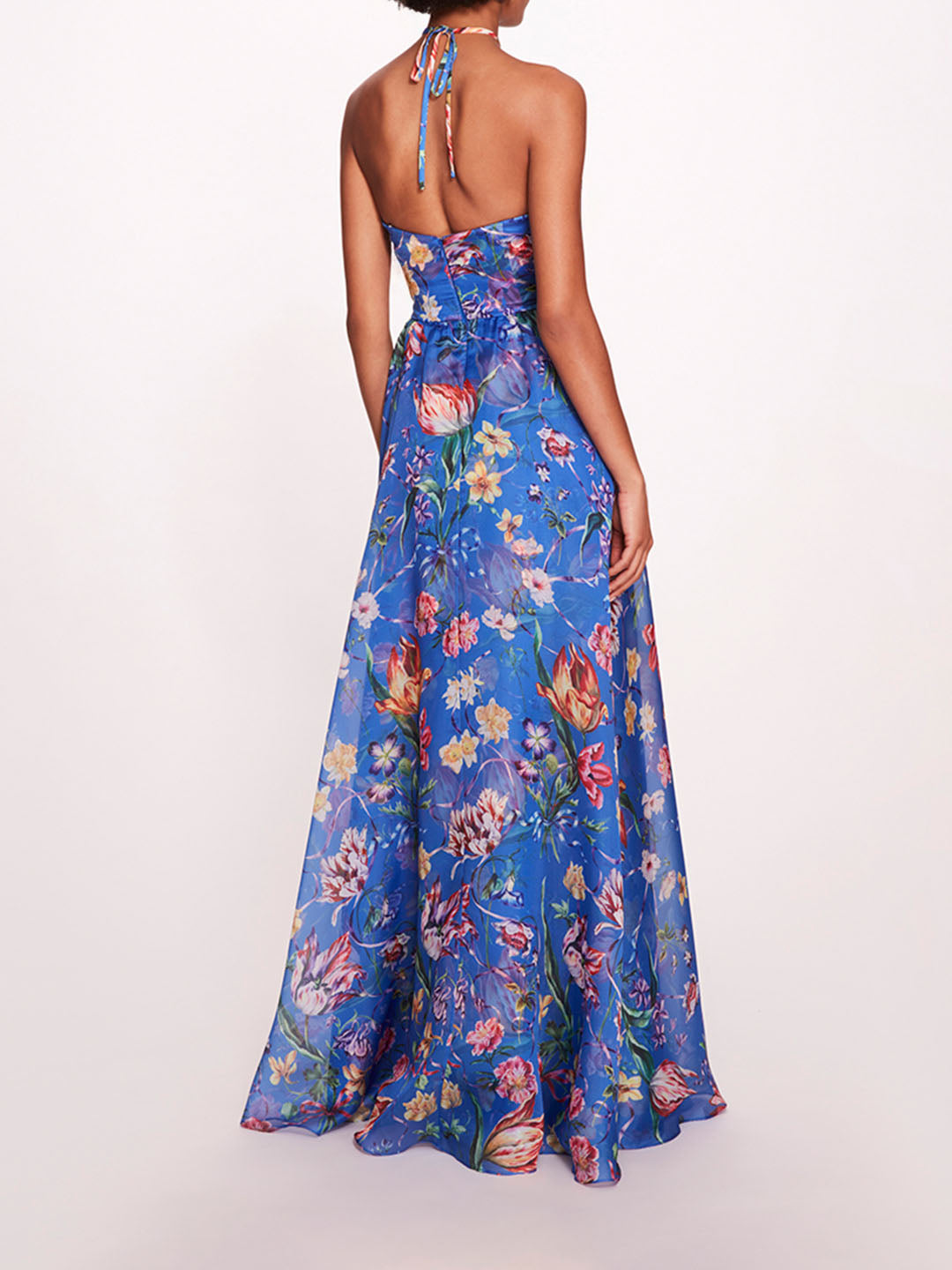 Ribbons Cape Gown
