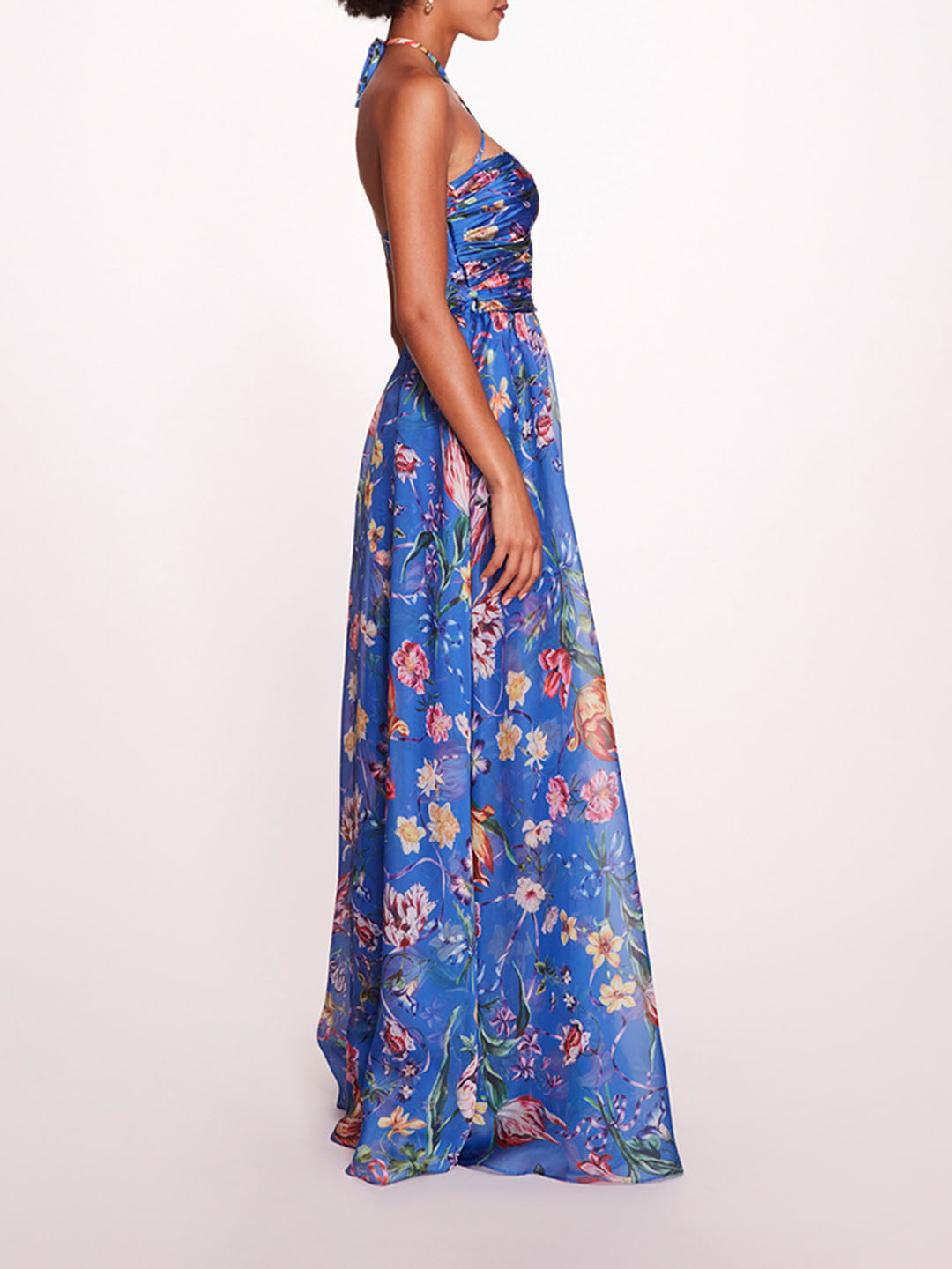 Ribbons Cape Gown