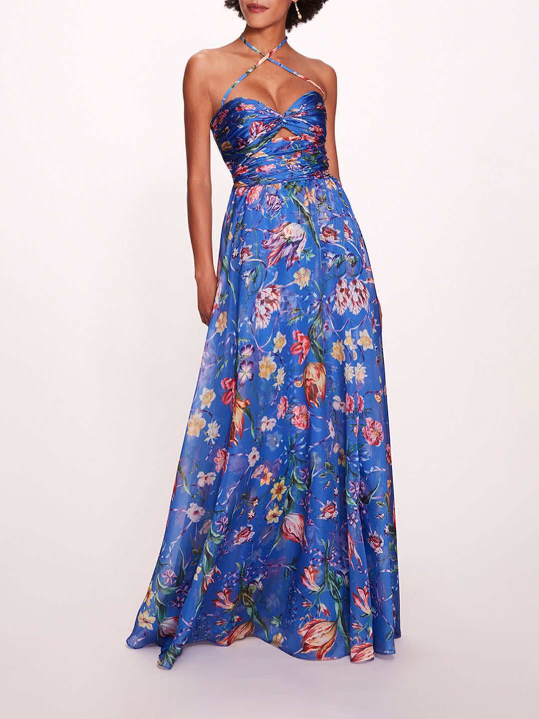 Ribbons Cape Gown