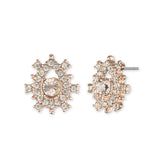 Poised Rose Button Earring | Marchesa