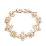 Gold Lace Floral Bracelet | Marchesa