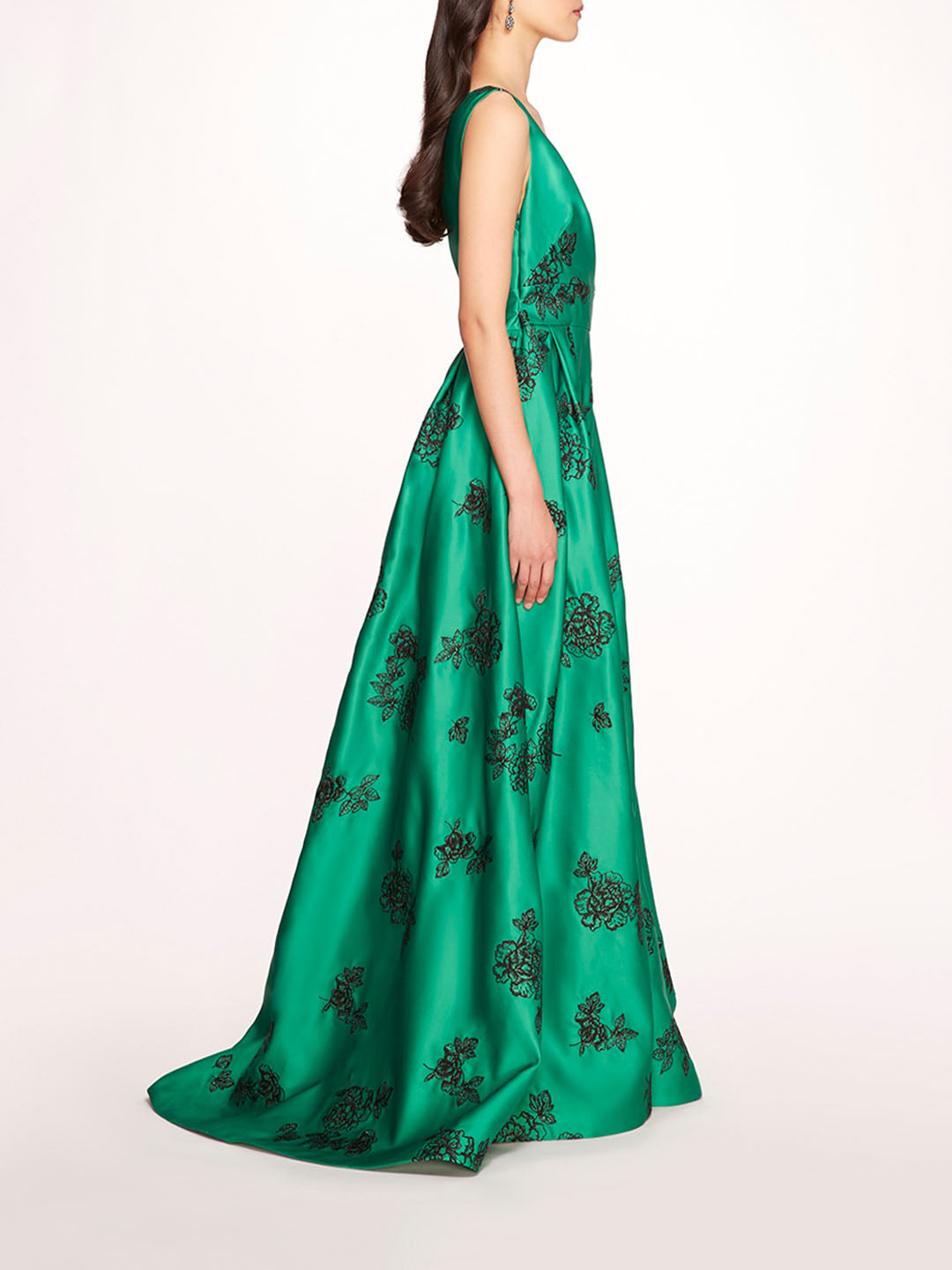 One Shoulder Marigold Ball Gown | Marchesa