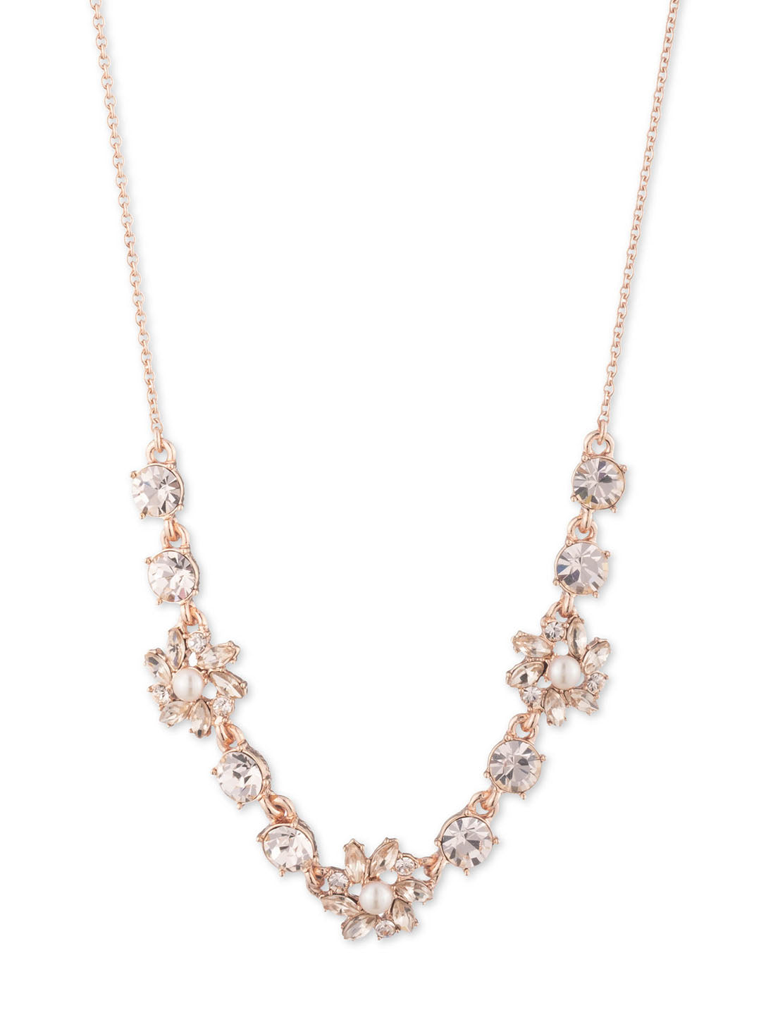 rose gold dress necklace Rose Gold Necklace, Cubic Zirconia Pendant, Long Necklace, Sparkling Pendant, Necklace for Dress or Sweater, Rose Gold, Geometric Necklace, Stainless Steel Necklace