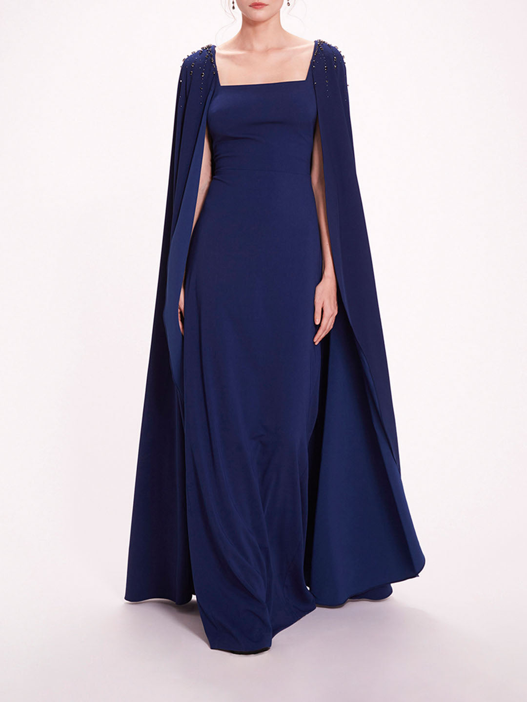 Embellished Cape Gown – Marchesa1