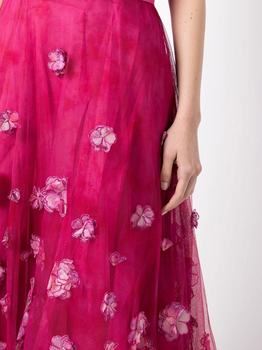 Strapless Draped Ombre Gown | Marchesa