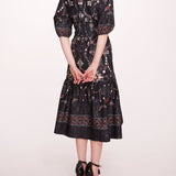 Printed Poplin Midi Dress | Marchesa