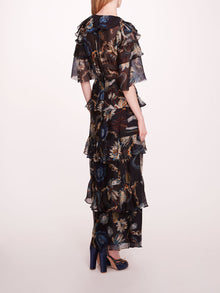 Silk Lily Flutter Dress | Marchesa