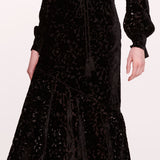 Velvet Burnout Midi Dress