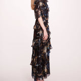 Silk Lily Flutter Dress | Marchesa