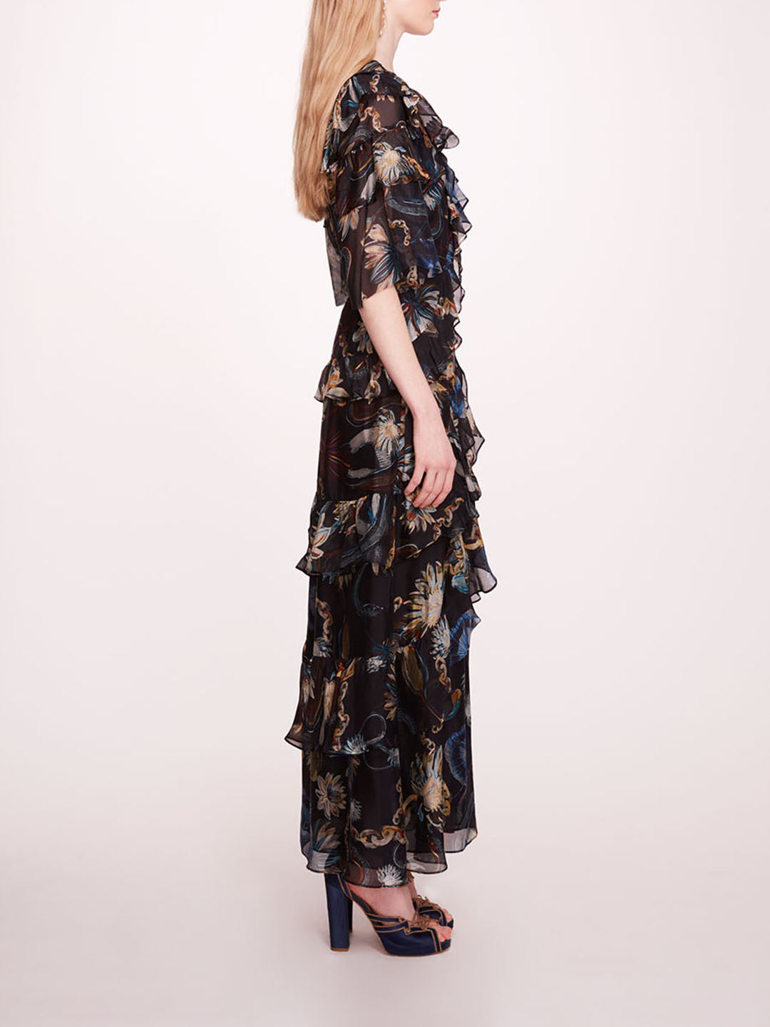 Silk Lily Flutter Dress | Marchesa