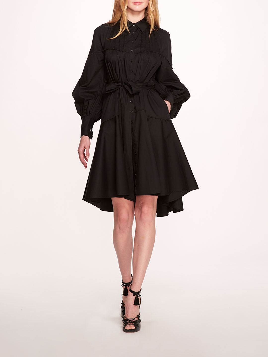Poplin Mini Shirt Dress | Marchesa