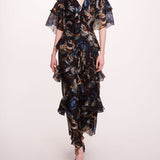 Silk Lily Flutter Dress | Marchesa