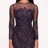 Winged Symphony Midi Dress | Marchesa