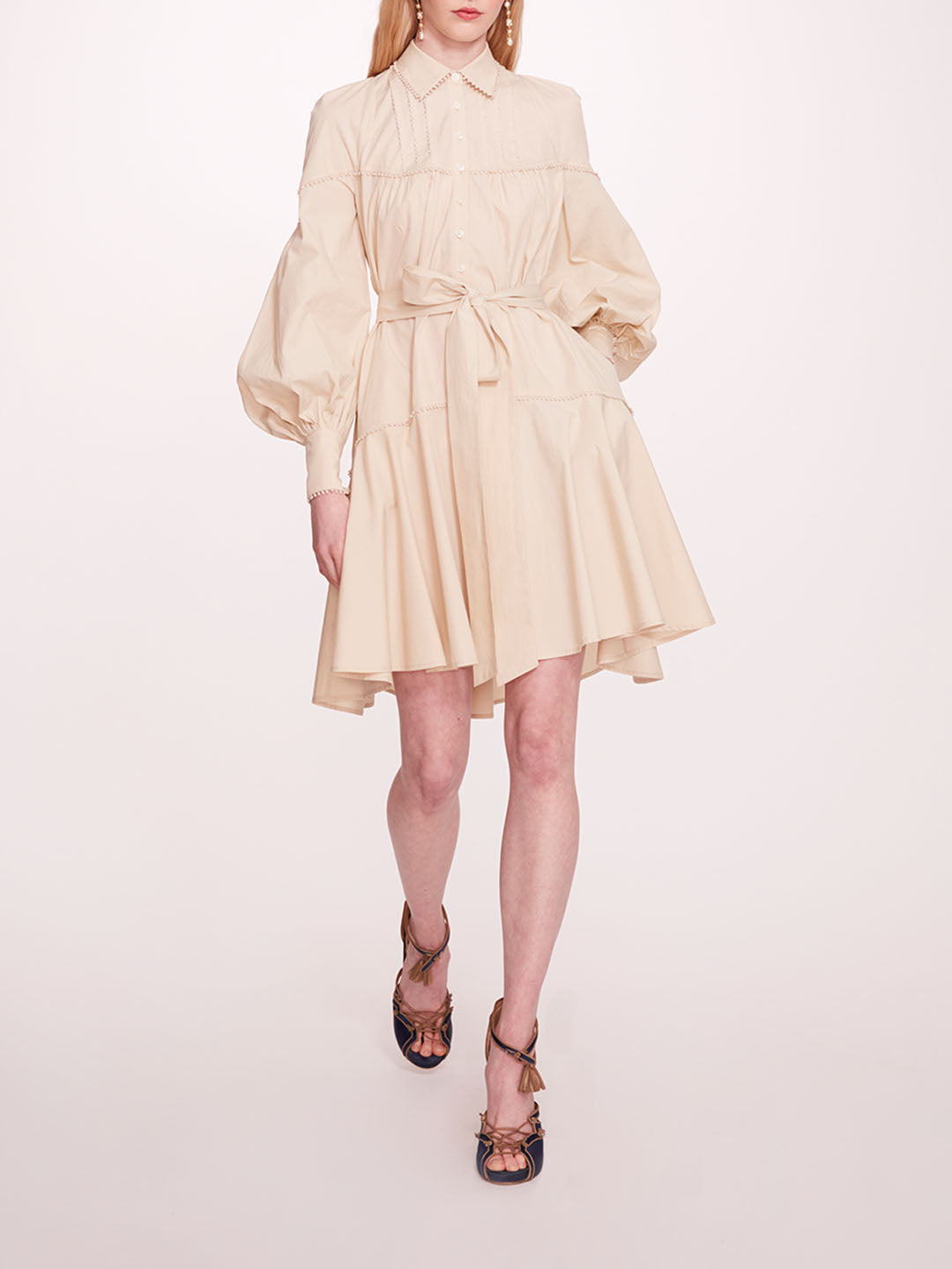 Poplin Mini Shirt Dress | Marchesa