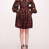 Printed Poplin Mini Dress | Marchesa