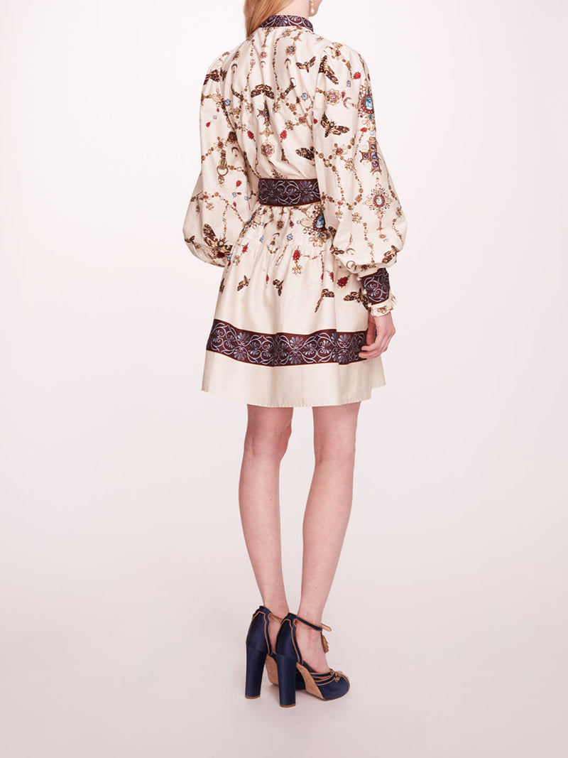 Printed Poplin Mini Dress | Marchesa