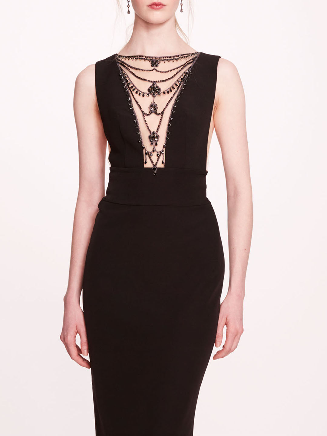 Jewel Embellished Column Gown | Marchesa