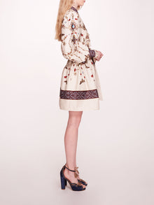 Printed Poplin Mini Dress | Marchesa