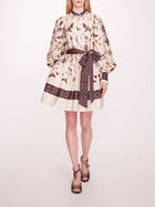 Printed Poplin Mini Dress | Marchesa