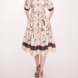Printed Poplin Midi Dress | Marchesa