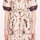 Printed Poplin Midi Dress | Marchesa