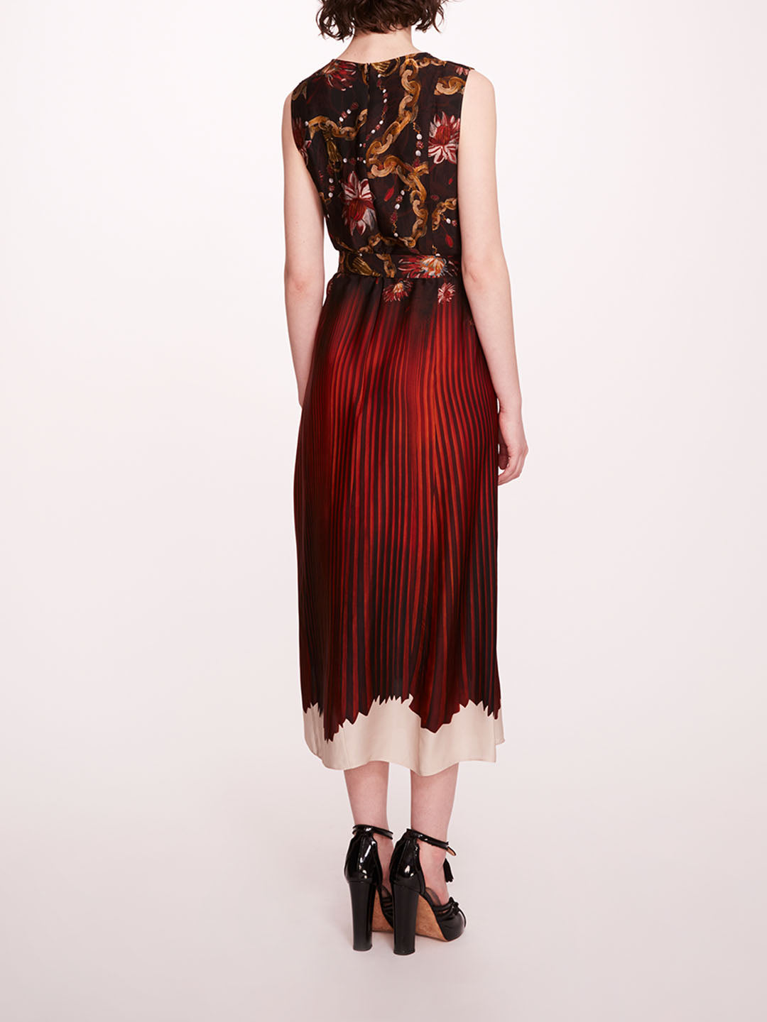 Viscose Georgette Midi Dress | Marchesa