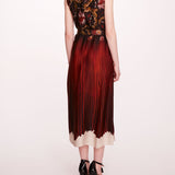 Viscose Georgette Midi Dress | Marchesa