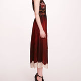 Viscose Georgette Midi Dress | Marchesa