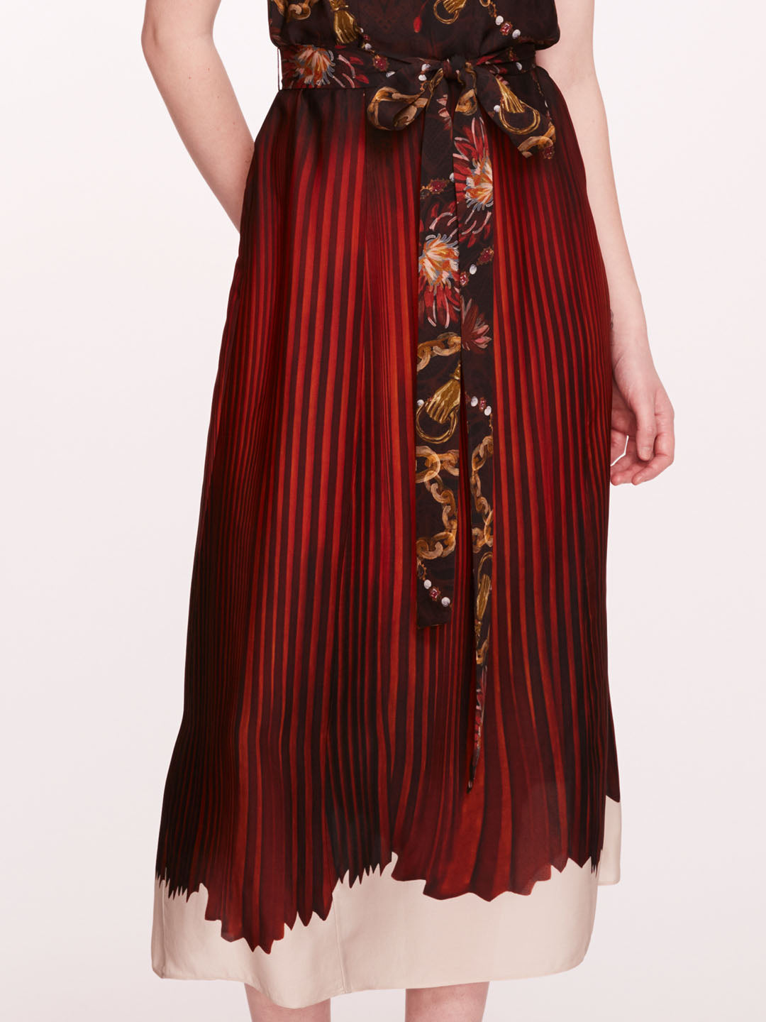 Viscose Georgette Midi Dress | Marchesa