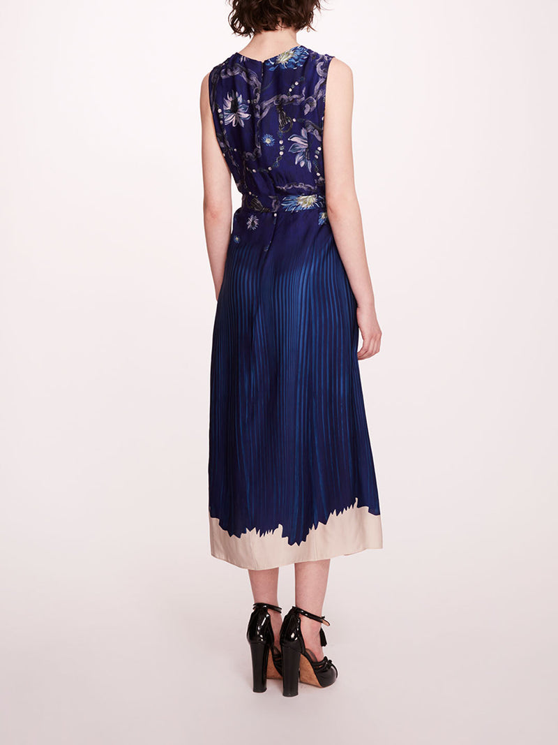 Viscose Georgette Midi Dress | Marchesa