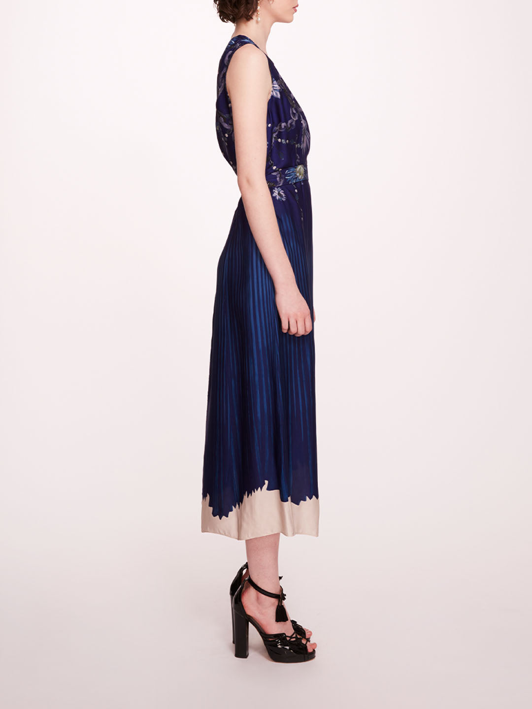 Viscose Georgette Midi Dress | Marchesa