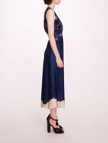 Viscose Georgette Midi Dress | Marchesa