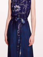 Viscose Georgette Midi Dress | Marchesa