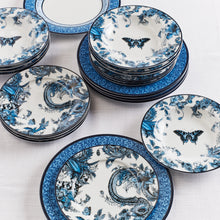 Marchesa Monarcha Porcelain 12-Piece Dinnerware Set, Blue