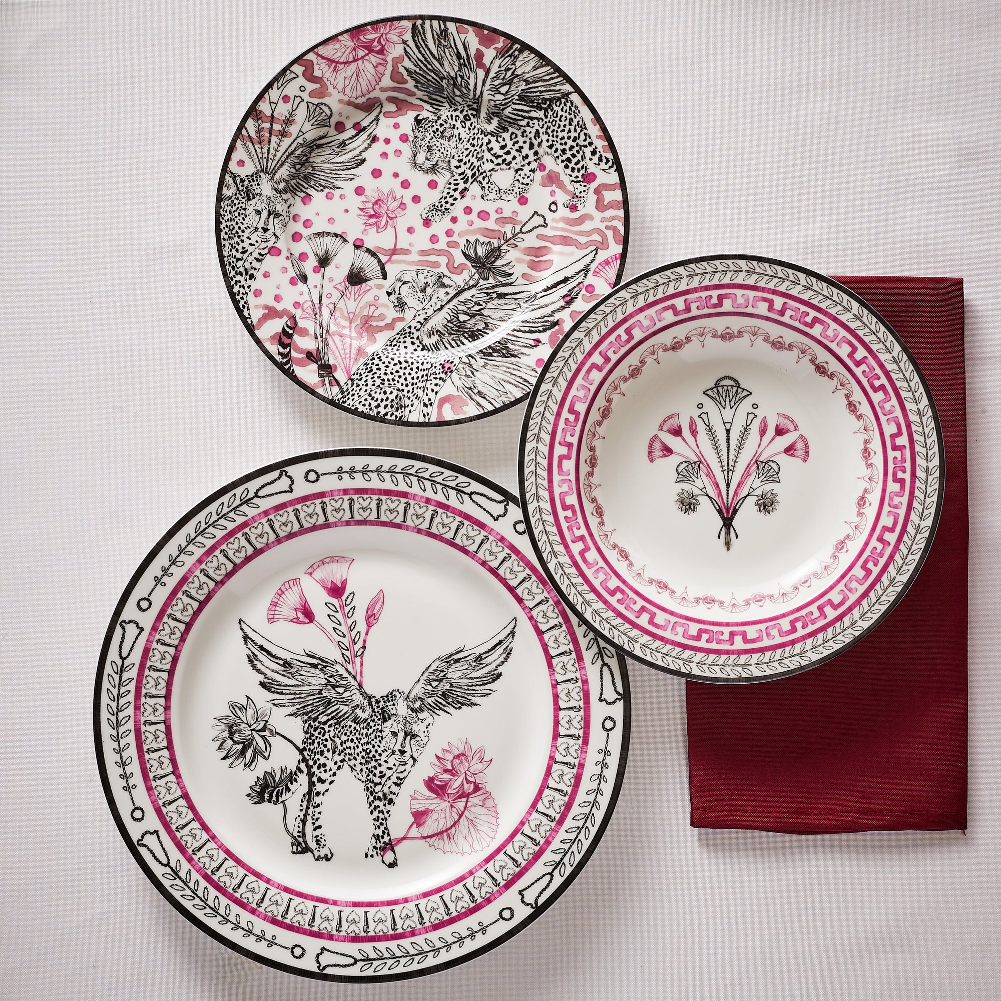 Marchesa Serengeti Porcelain 12-Piece Dinnerware Set