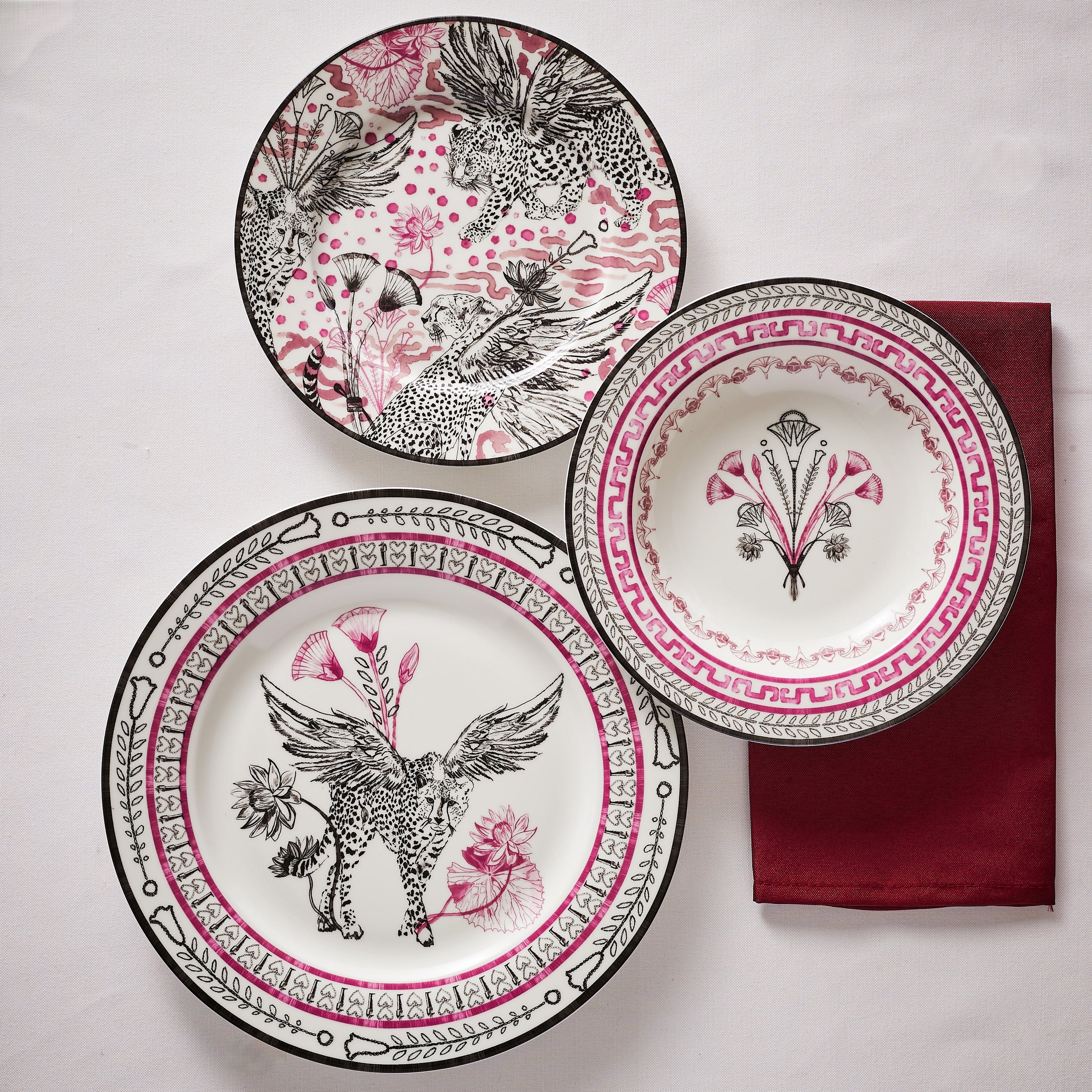 Marchesa Serengeti Porcelain 12-Piece Dinnerware Set