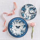 Marchesa Monarcha Porcelain 12-Piece Dinnerware Set, Blue