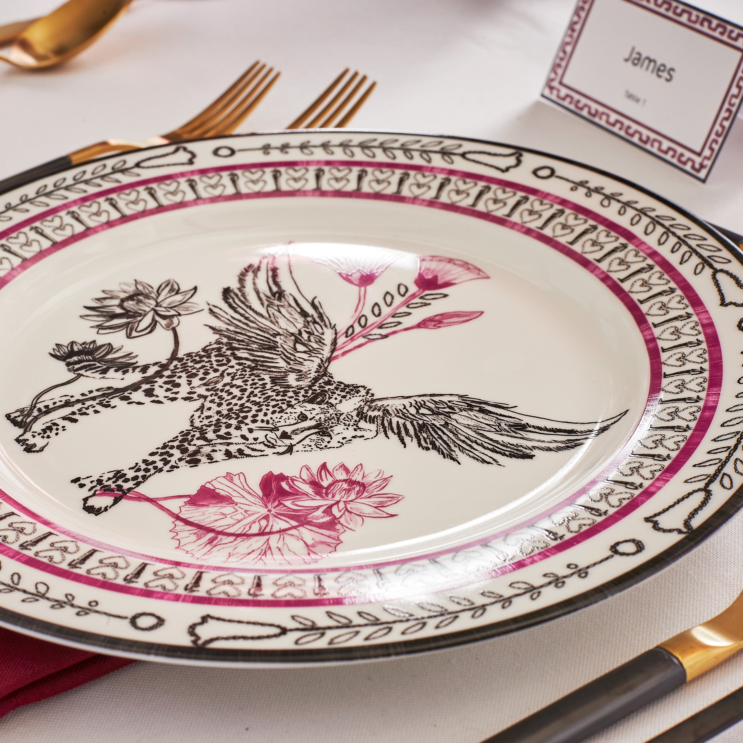 Marchesa Serengeti Porcelain 12-Piece Dinnerware Set